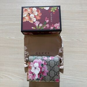 Gucci Blooms small wallet pink floral